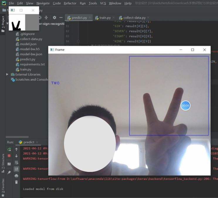 【A51】TensorFlow+OpenCV+CNN利用卷積神經(jīng)網(wǎng)絡(luò)手勢(shì)識(shí)別