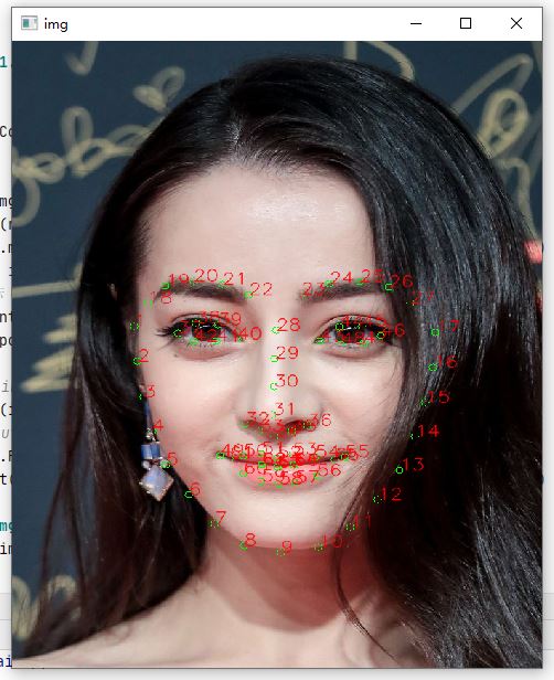 【A58】基于Python+OpenCV+dlib實現(xiàn)人臉68個關(guān)鍵點檢測并標注