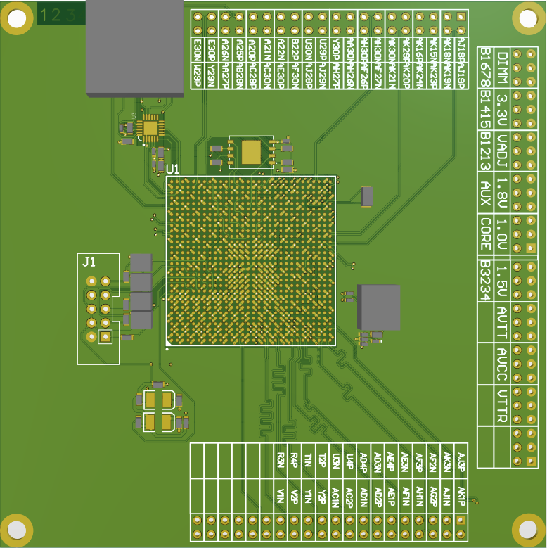 【P8】開源Xilinx Kintex-7 XC7K325T IO功能驗(yàn)證板