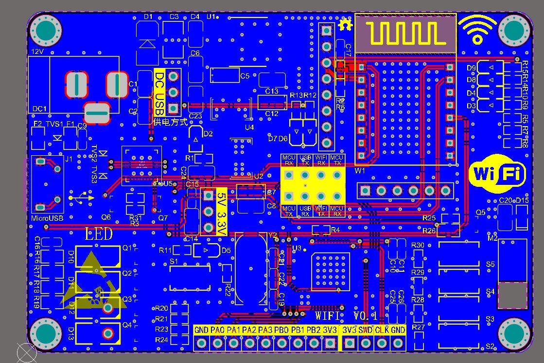 【P26】STM32 ESP8266 PCB設(shè)計(jì)