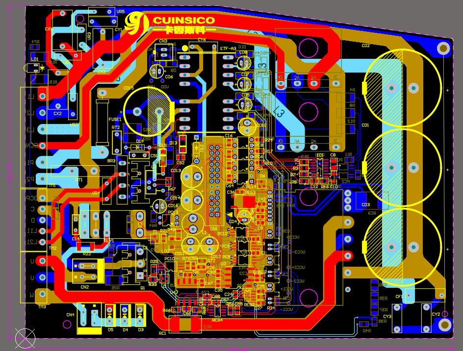 【E763】F28335伺服變頻器主控制板和功率板全套資料