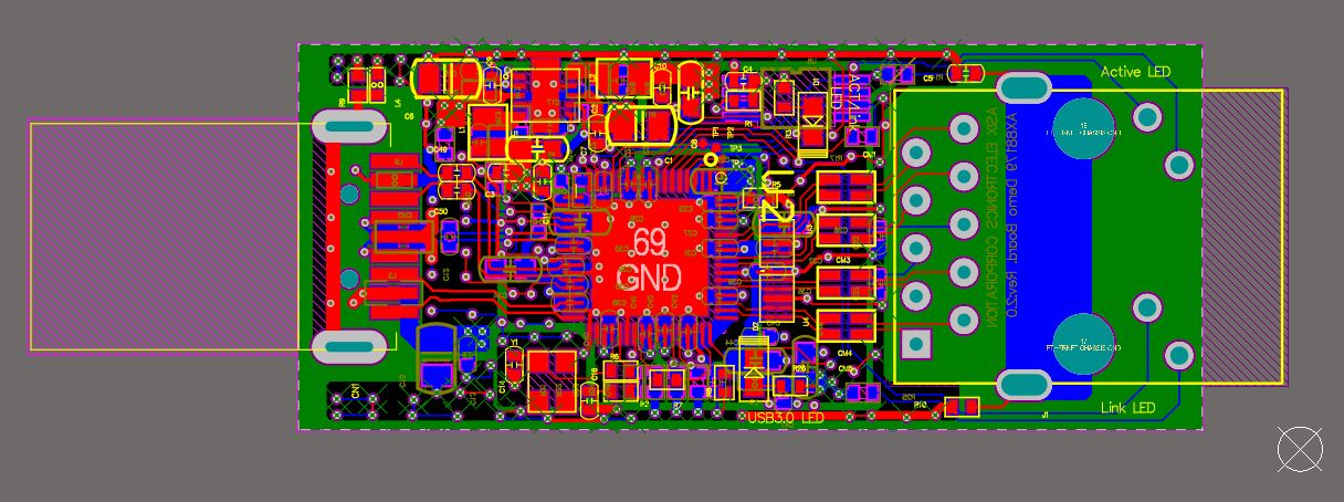 【P157】USB3.0轉(zhuǎn)千兆以太網(wǎng)原理圖+PCB圖