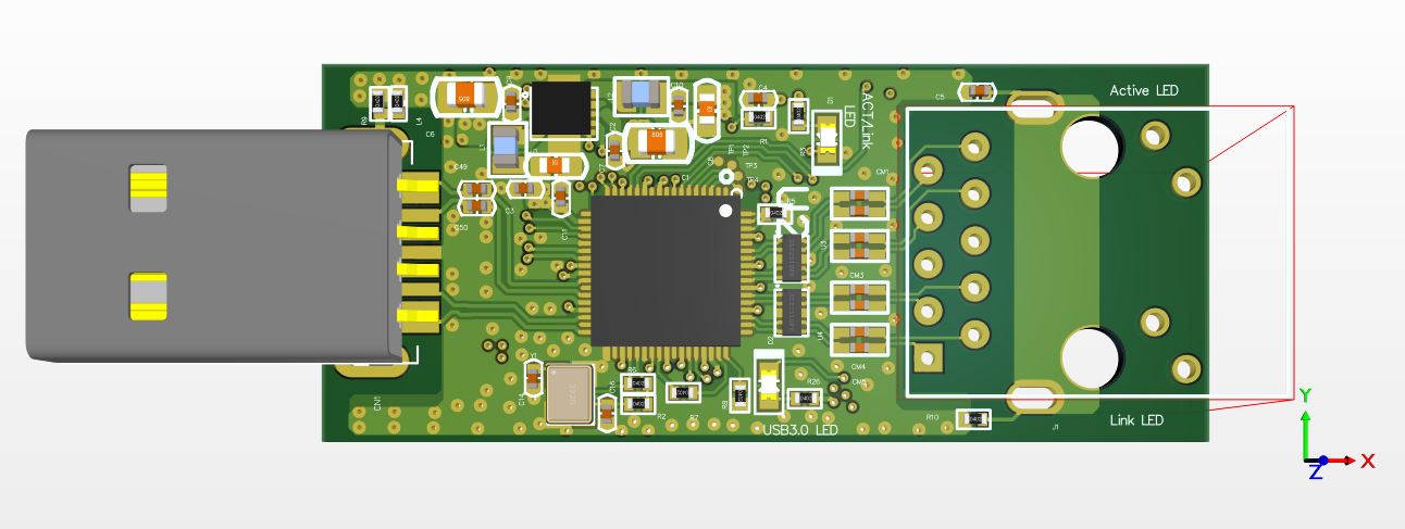 【P157】USB3.0轉(zhuǎn)千兆以太網(wǎng)原理圖+PCB圖