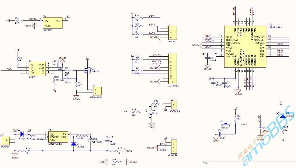 基于STM8的PID制冷片溫控器原理圖.JPG