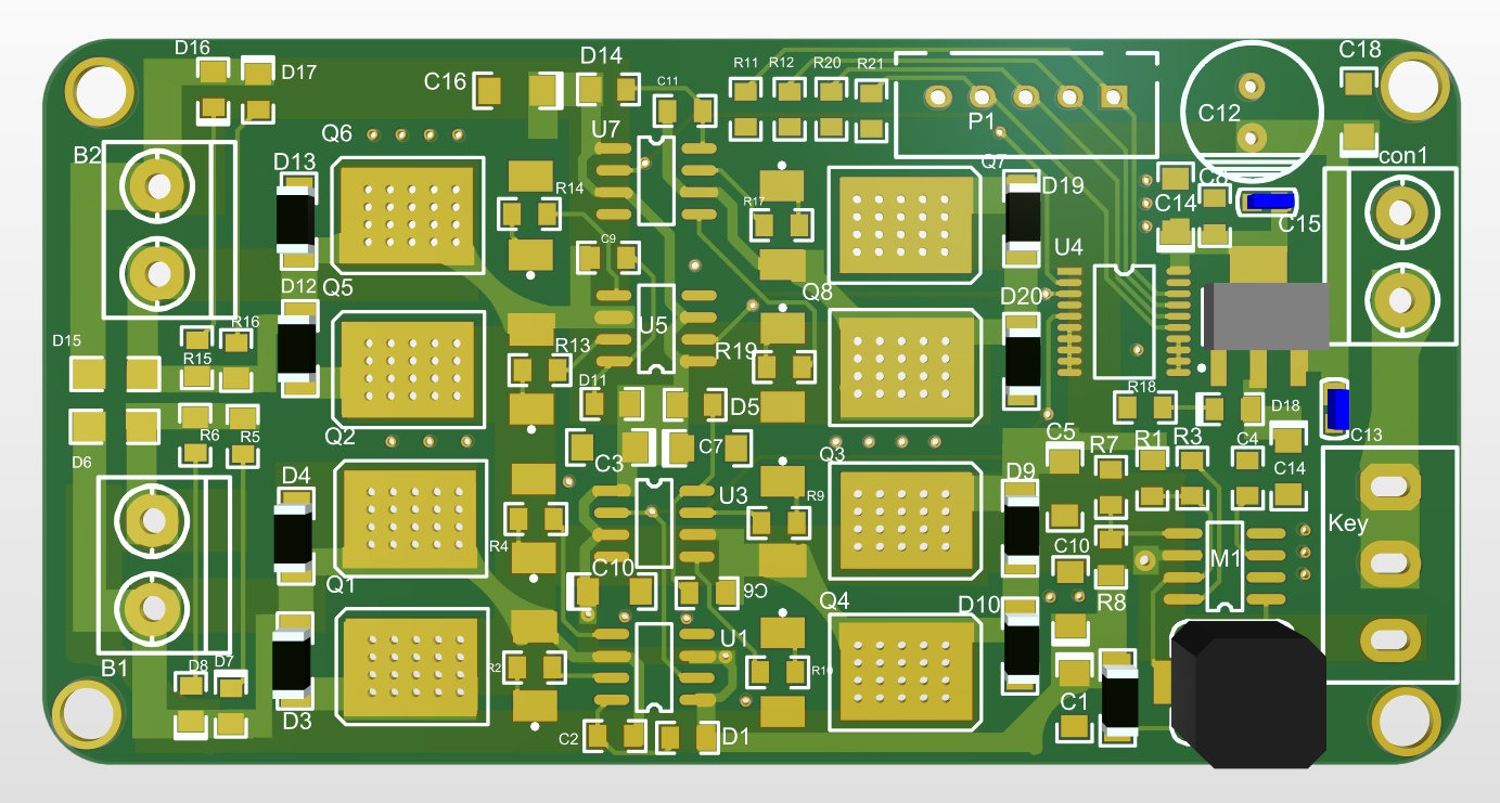 【P319】帶光電隔離的IR2104S MOS驅動電路原理圖與PCB工程文件