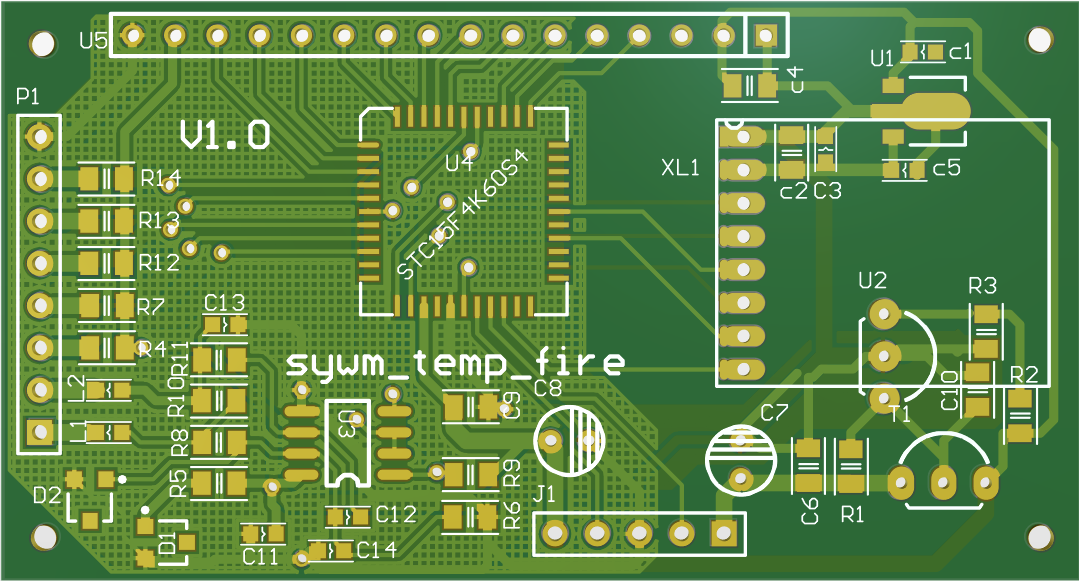 【P370】XL24L01的STC傳送電路PCB源文件