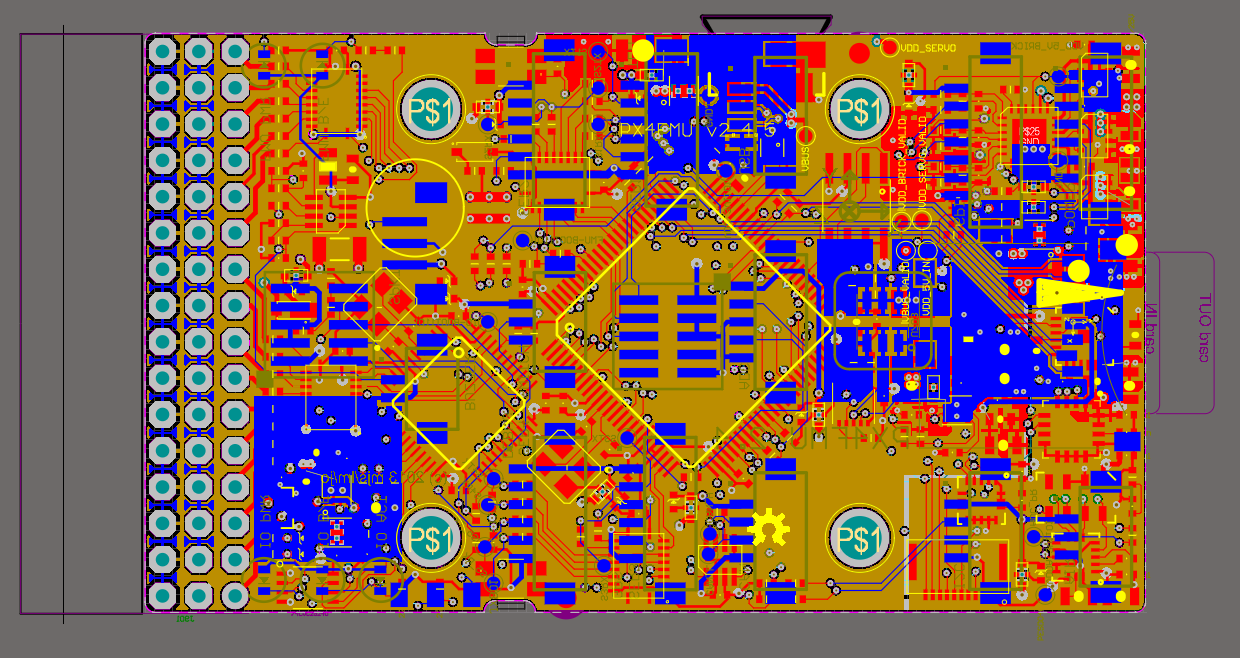【P426】國外制作的飛控板子Imported PX4FMUv2.4.5原理圖與PCB工程
