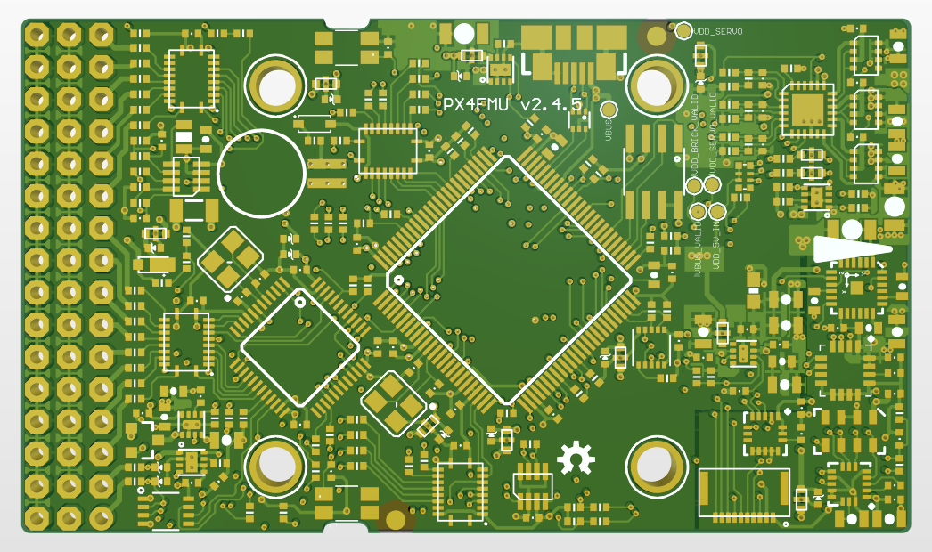 【P426】國外制作的飛控板子Imported PX4FMUv2.4.5原理圖與PCB工程