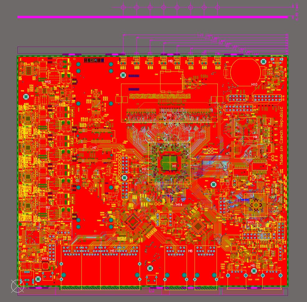 【P459】Altium 6層板TURRIS方案路由器-原理圖 PCB以及3D封裝全套資料
