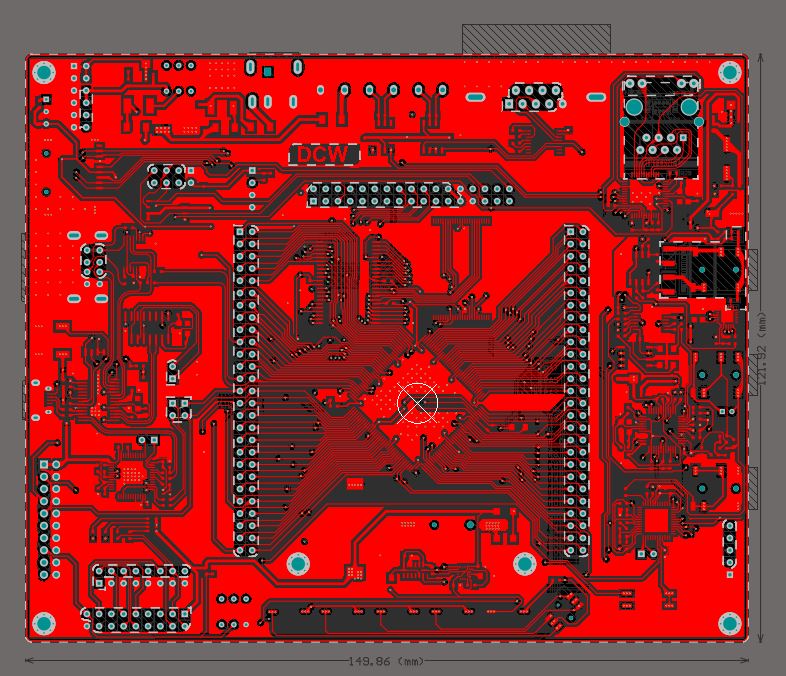 【P474】STM32F407ZET6開發(fā)板四層PCB文件
