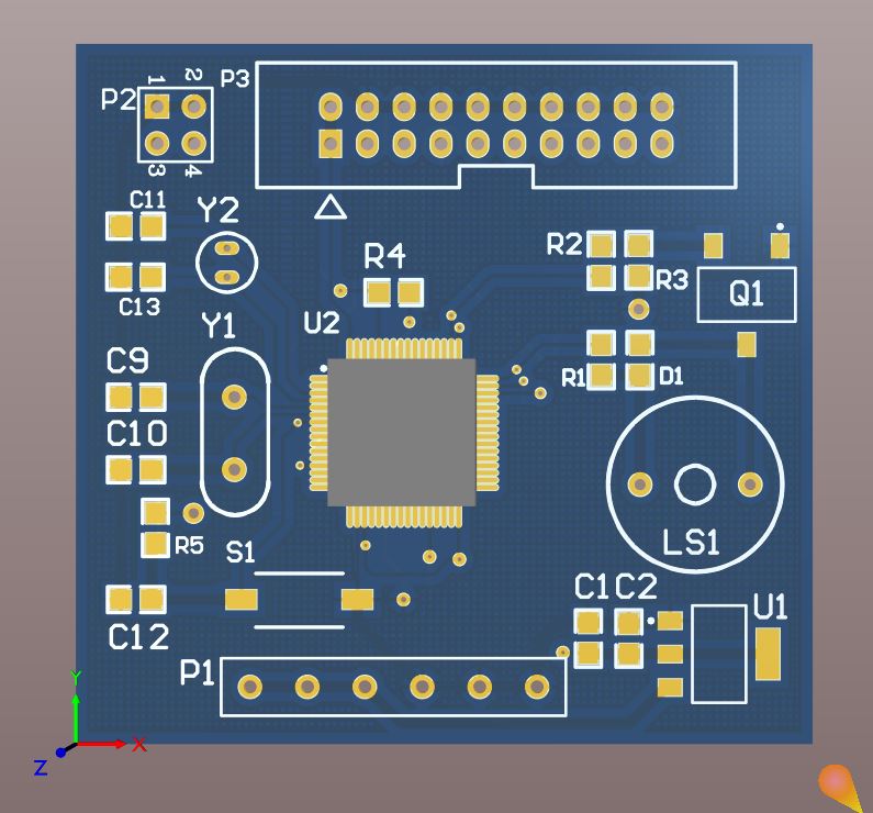 【P581】STM32蜂鳴器應(yīng)用電路原理圖PCB設(shè)計