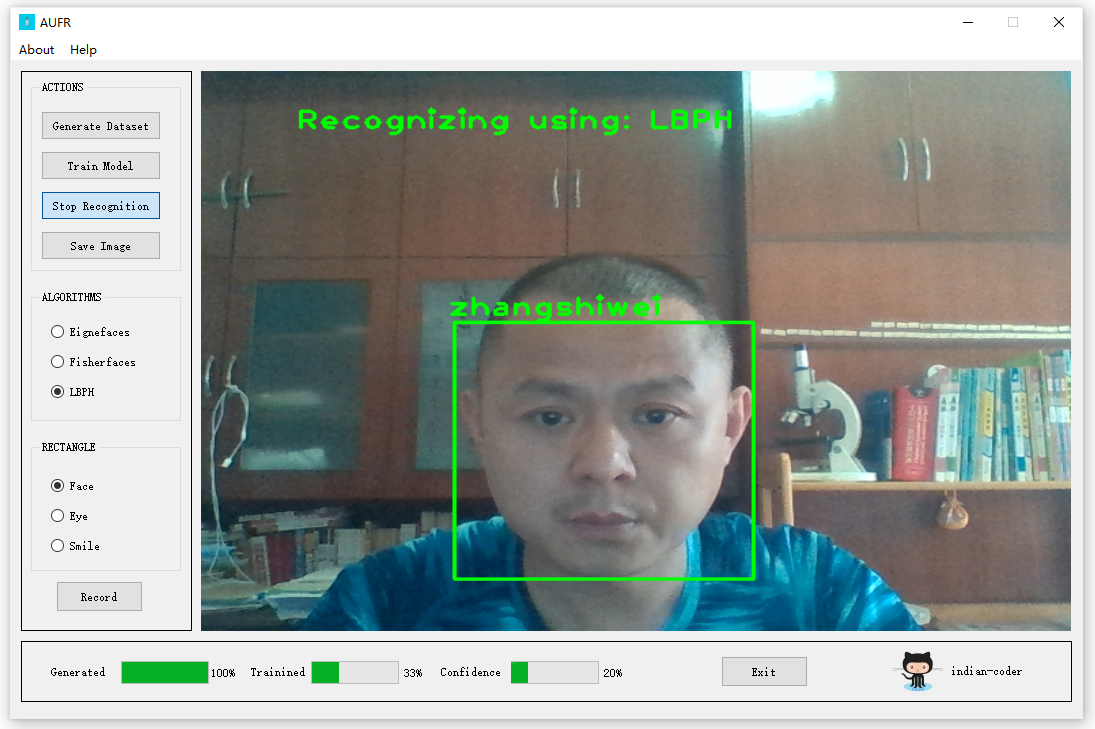 【A143】基于Python+OpenCV+PyQt5使用人臉識別進行身份驗證(GUI界面)